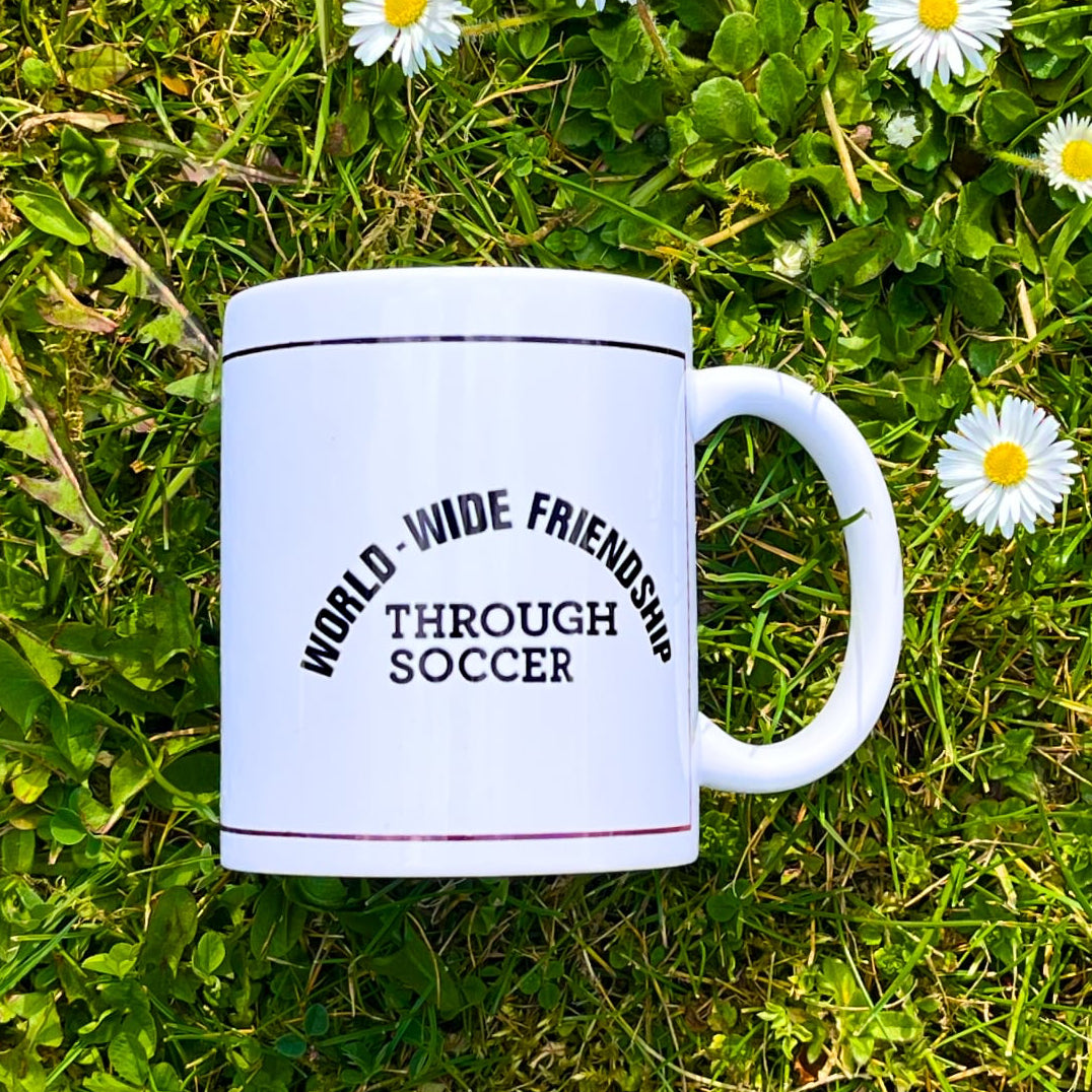 World-wide Friendship Through Soccer mug