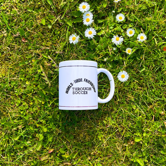 World-wide Friendship Through Soccer mug