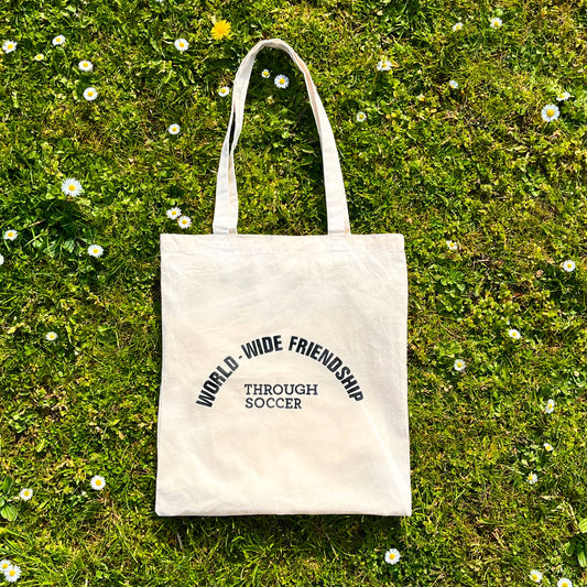 World-wide Friendship Through Soccer Tote Bag