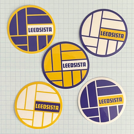 Leedsista ball logo stickers