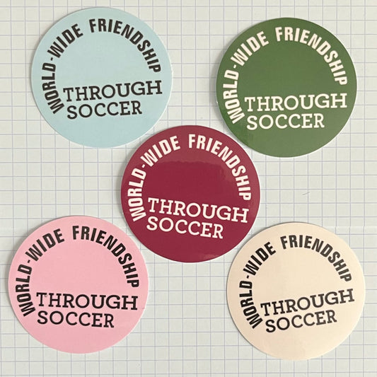 World-wide Friendship Through Soccer stickers