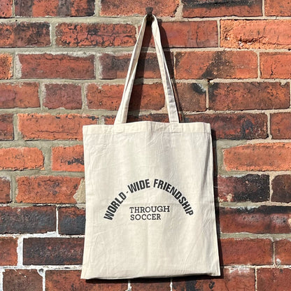 World-wide Friendship Through Soccer Tote Bag